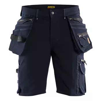 Blåkläder X1900 craftsman shorts full stretch, Dark Marine/Black