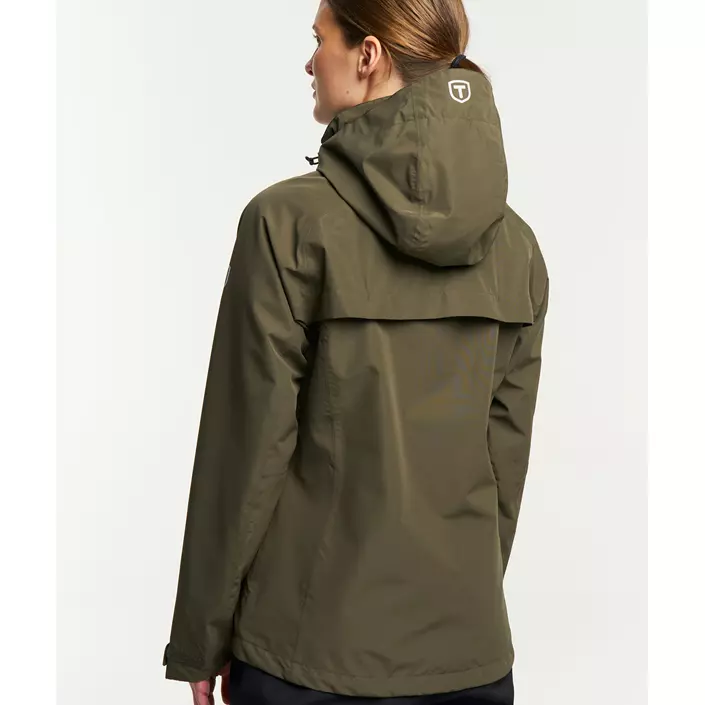 Tenson Westing dame regnjakke, Olivengrøn, large image number 5