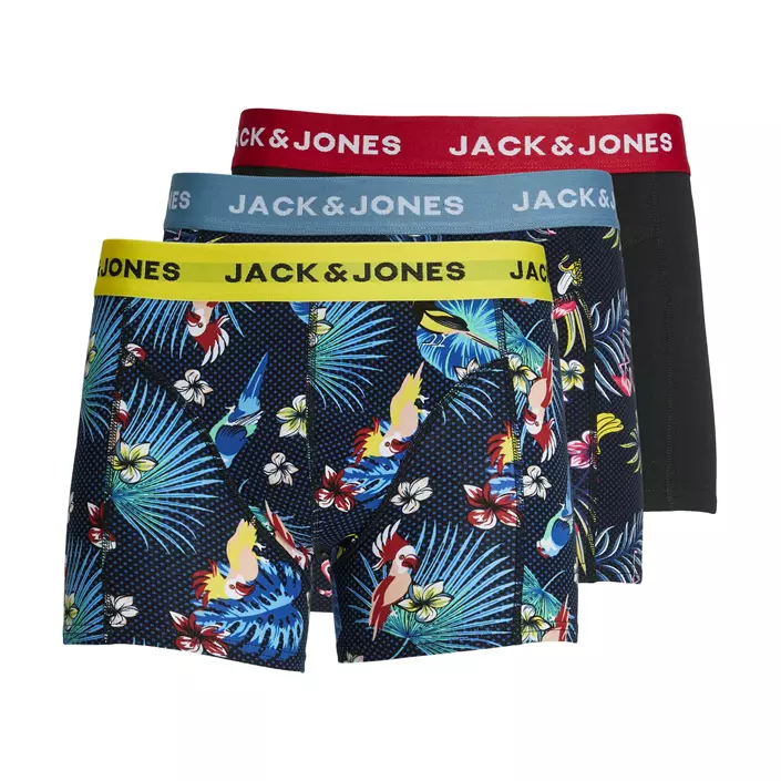 Jack & Jones JACLFLOWER BIRD 3-pak boxershorts, Surf The Web, large image number 0