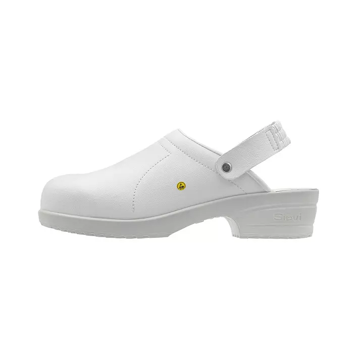 Sievi File clogs with heel strap OB, White, large image number 0
