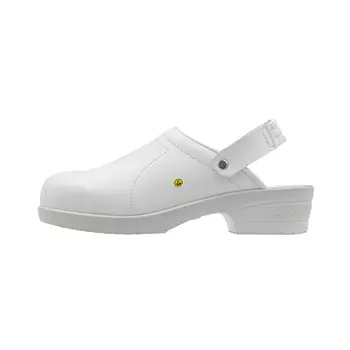 Sievi File clogs with heel strap OB, White