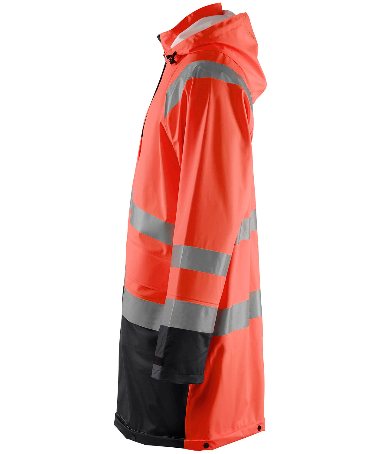 Bl&aring;kl&auml;der regnrock, Varsel R&ouml;d/Svart, large image number 2