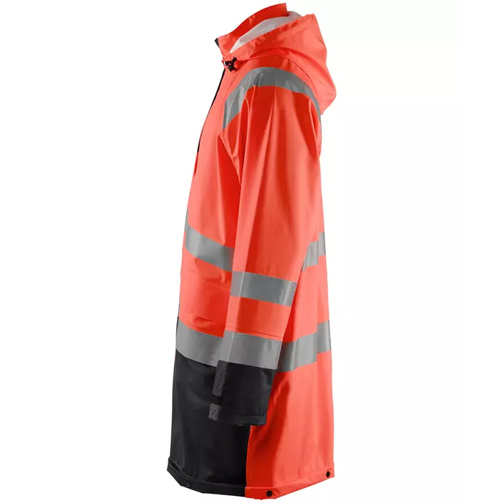 Blåkläder raincoat, Hi-vis Red/Black, large image number 2
