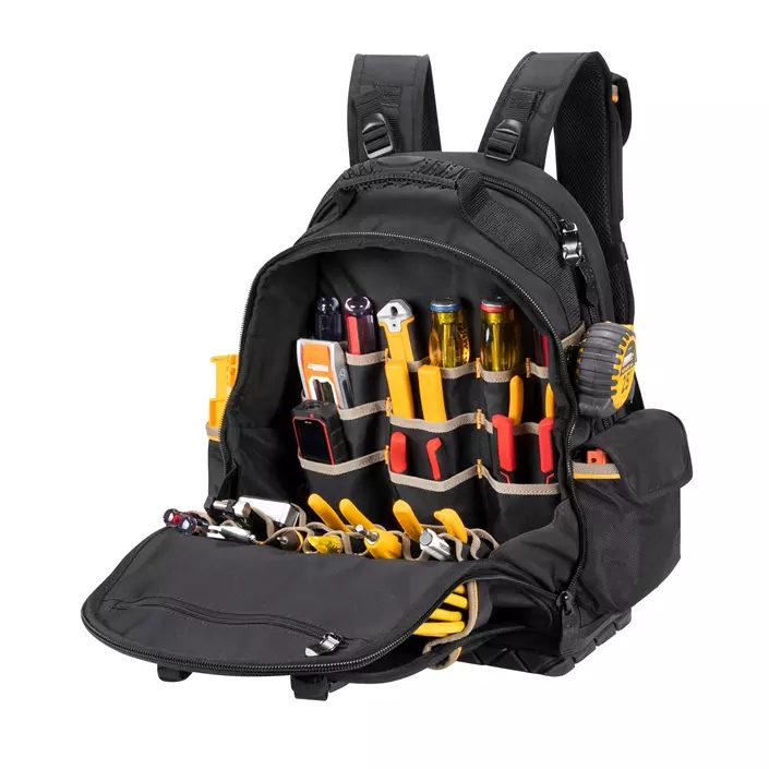 CLC Work Gear 1133 Premium tool backpack 27L, Black, Black, large image number 6