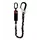 OS FallSafe 504-TB Lanyard with energy absorber, Black, Black, swatch
