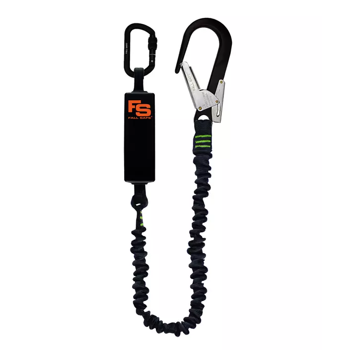 OS FallSafe 504-TB Lanyard with energy absorber, Black, Black, large image number 0