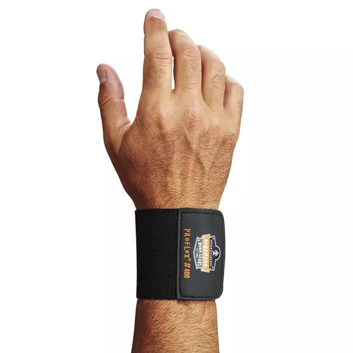 Ergodyne ProFlex 400 wrist wrap support, Black, Black, large image number 0