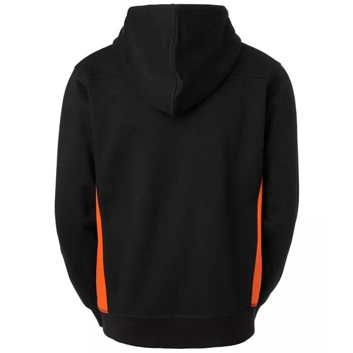 South West Franklin hoodie with full zipper, Black/Orange, large image number 2