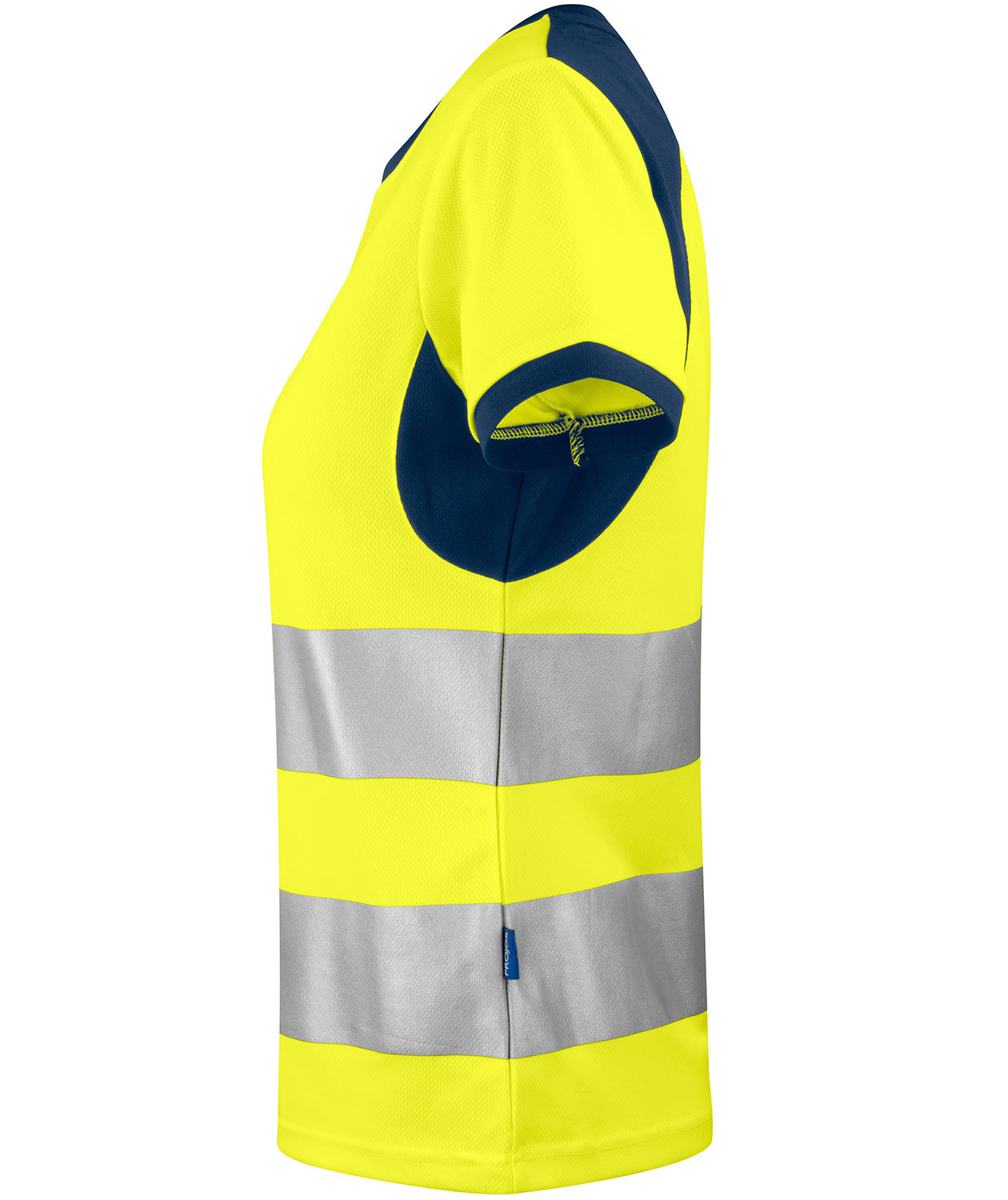 ProJob women's T-shirt 6012, Hi-vis Yellow/Marine, large image number 2