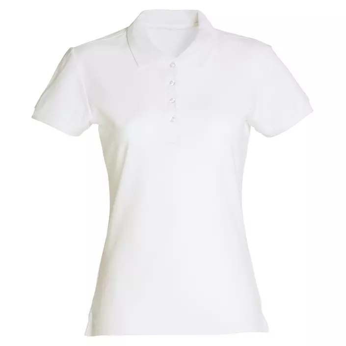 Clique Basic Damen Poloshirt, Weiß, large image number 0