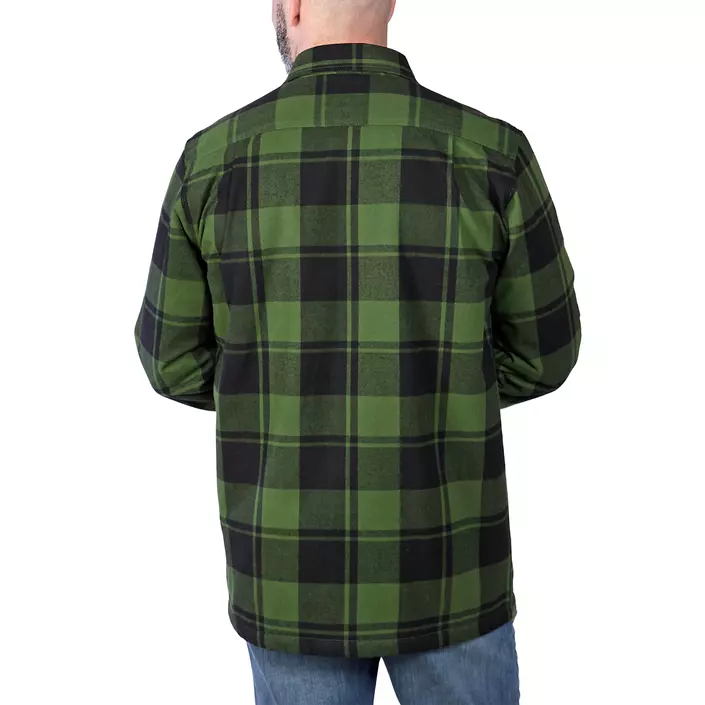 Carhartt foret flannel skjortejakke, Chive, large image number 4