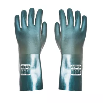 Portwest PVC chemical gloves, Green