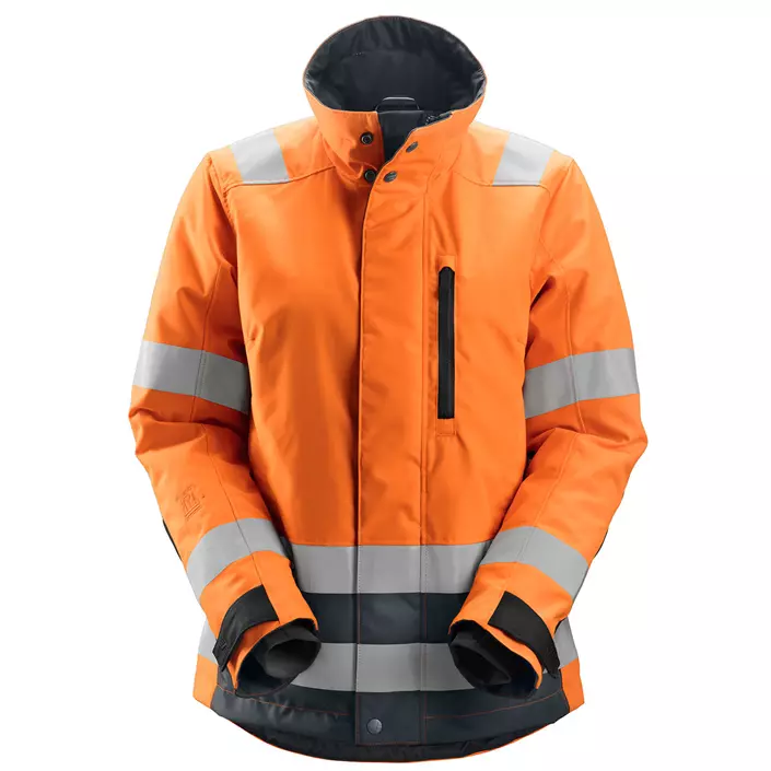 Snickers AllroundWork 37.5® women's winter jacket 1137, Hi-Vis Orange/Steel Grey, large image number 0