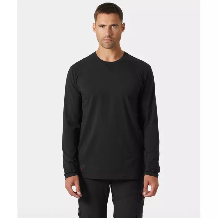 Helly Hansen Kensington långärmad T-shirt, Black, large image number 1