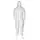 OX-ON Coverall Basic engångs overall med huva, Vit, Vit, swatch