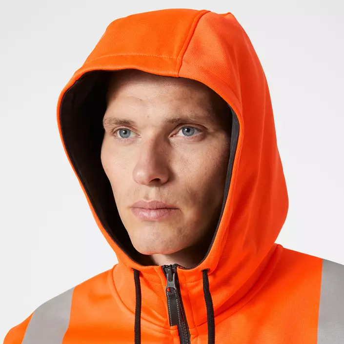 Helly Hansen Addvis hoodie med dragkedja, Varsel Orange/Ebony, large image number 4