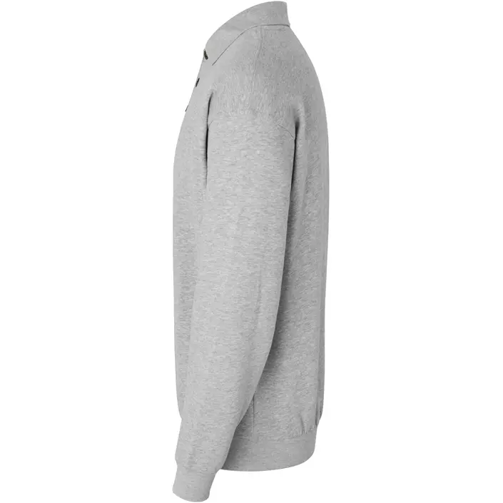 ID Game long-sleeved Polo Sweatshirt, Grey Melange, large image number 2