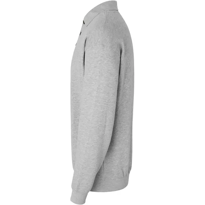ID Game long-sleeved Polo Sweatshirt, Grey Melange, large image number 2