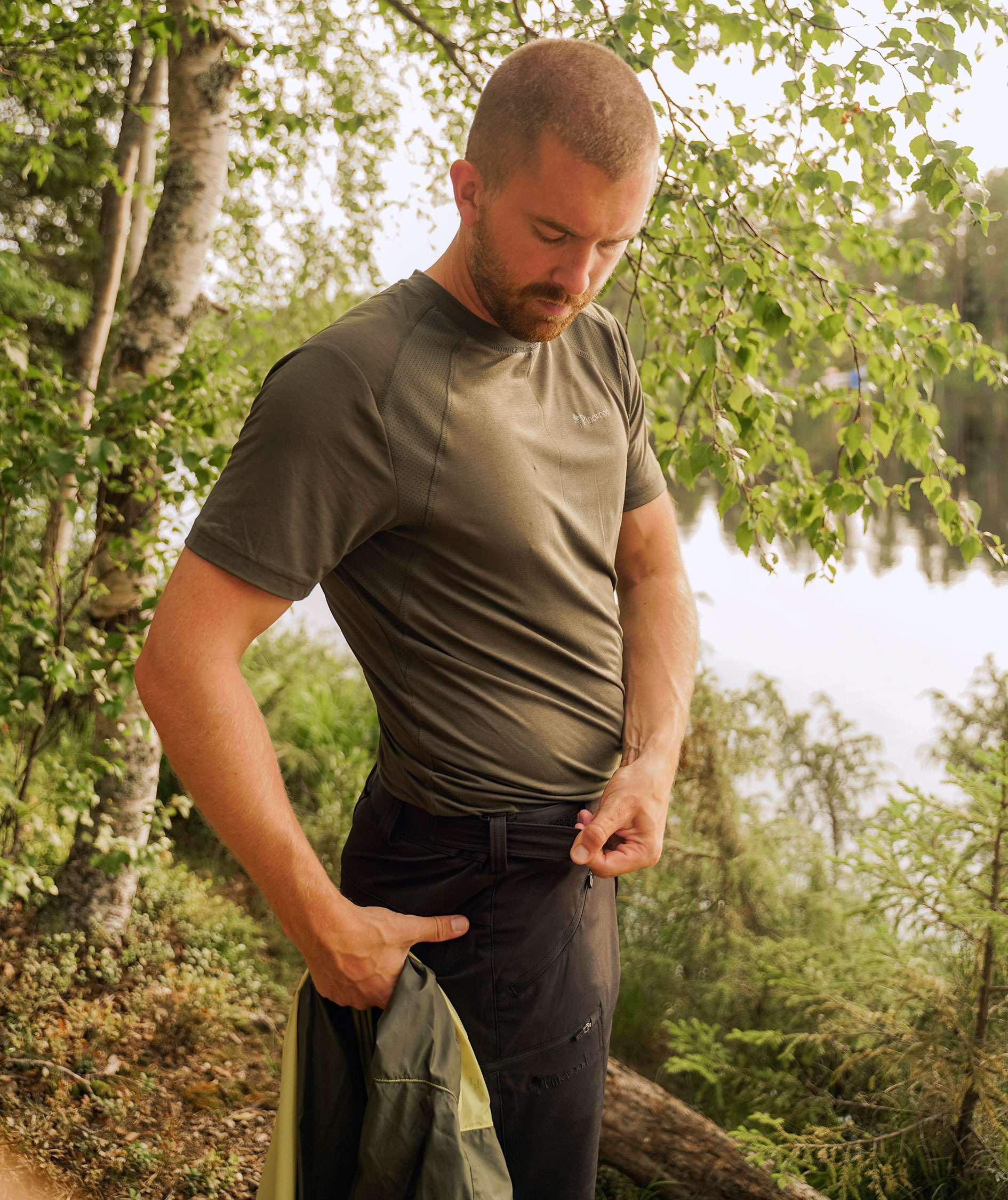 Pinewood Finnveden AirVent Function T-shirt, Moss green, large image number 1