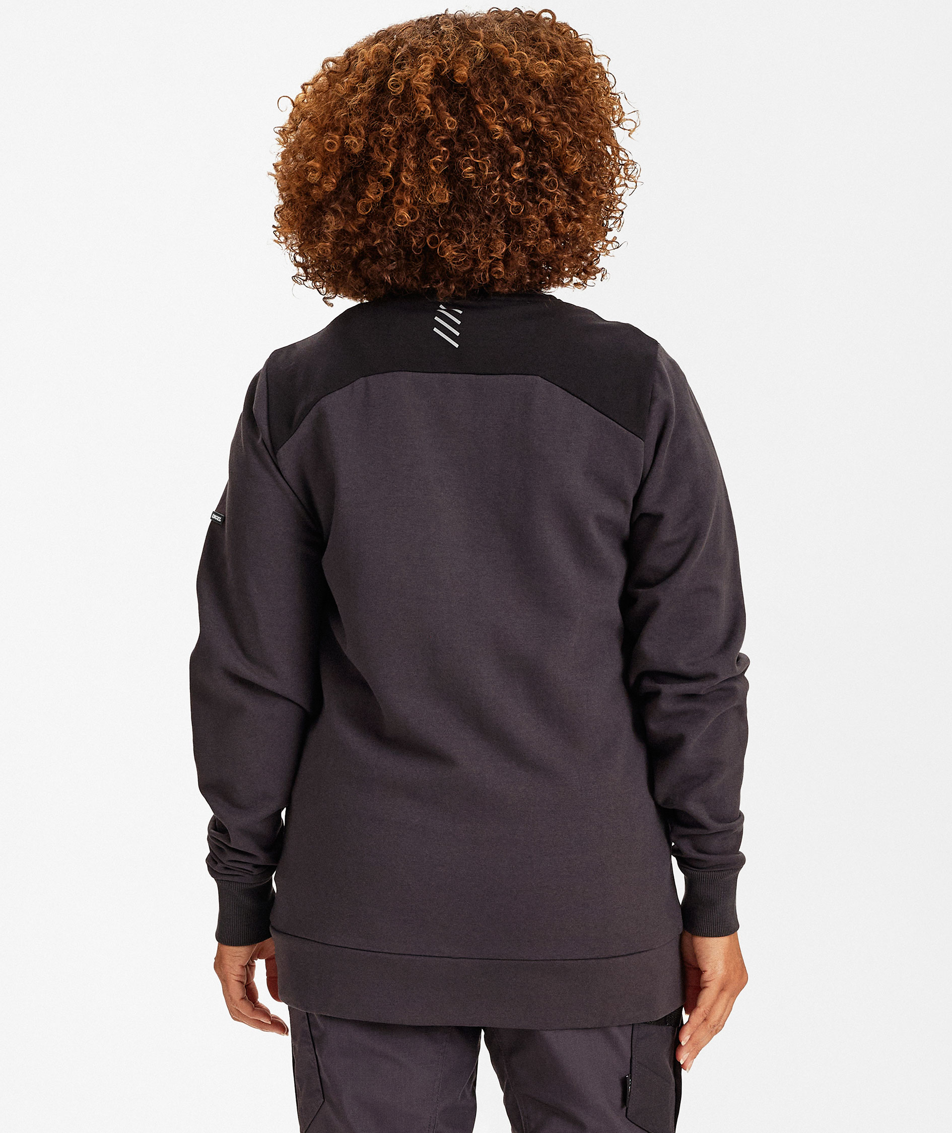 Engel Entire sweat cardigan dam, Anthracite Grey/Black, large image number 4