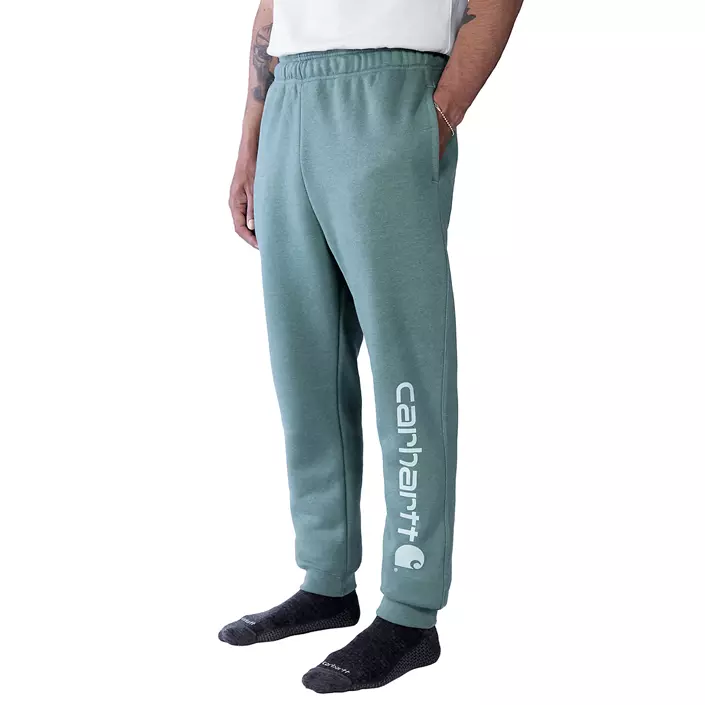 Carhartt Midweight Tapered Graphic Sweatpants, Sea Pine Heather, large image number 4