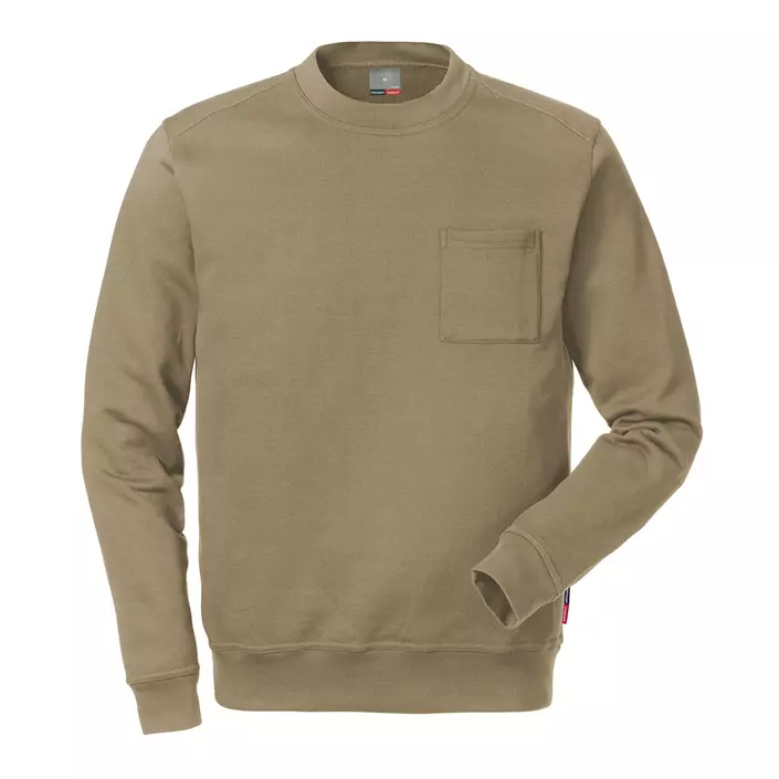 Kansas Match sweatshirt / work sweater, Khaki, large image number 0