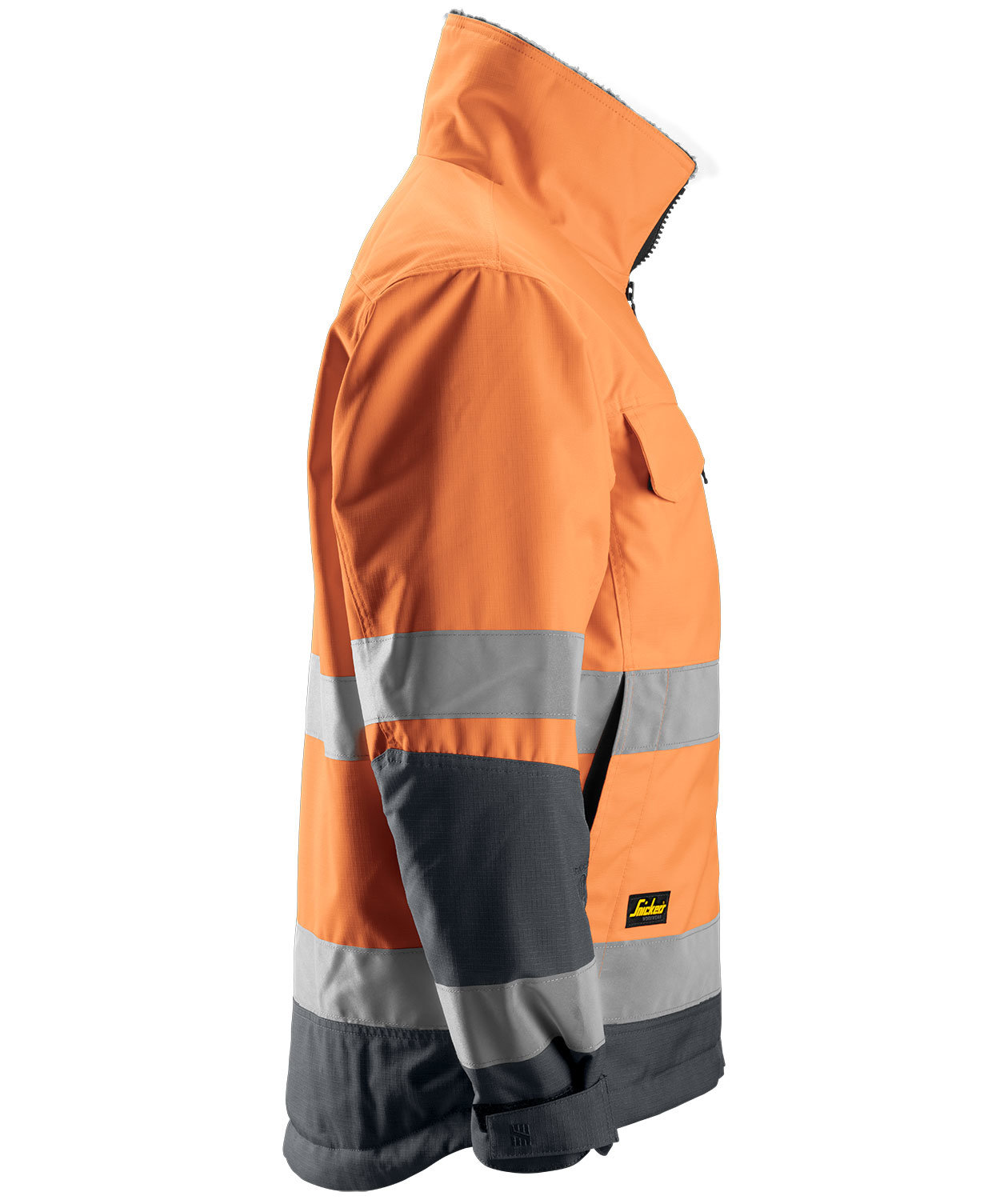 Snickers Core winter jacket 1138, Hi-Vis Orange/Steel Grey, large image number 3