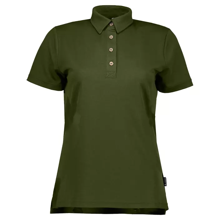 Pitch Stone Tech Wool women's poloshirt, Olive, large image number 0