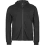 Tee Jays Athletic hoodie with zipper, Black