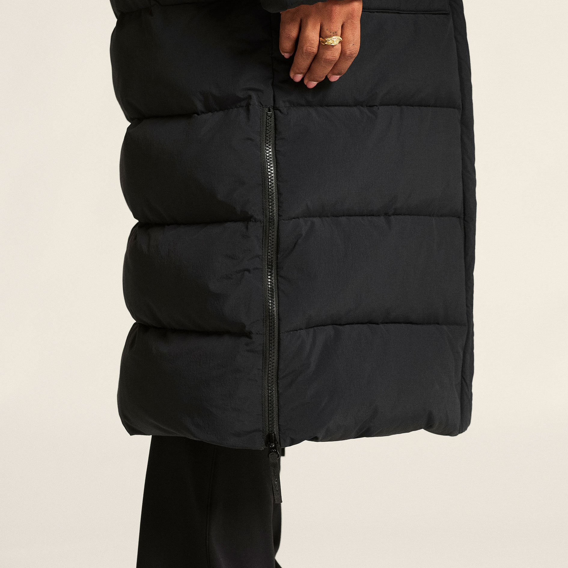 Craft Urban lang vattert dame vinterjakke, Black, large image number 10