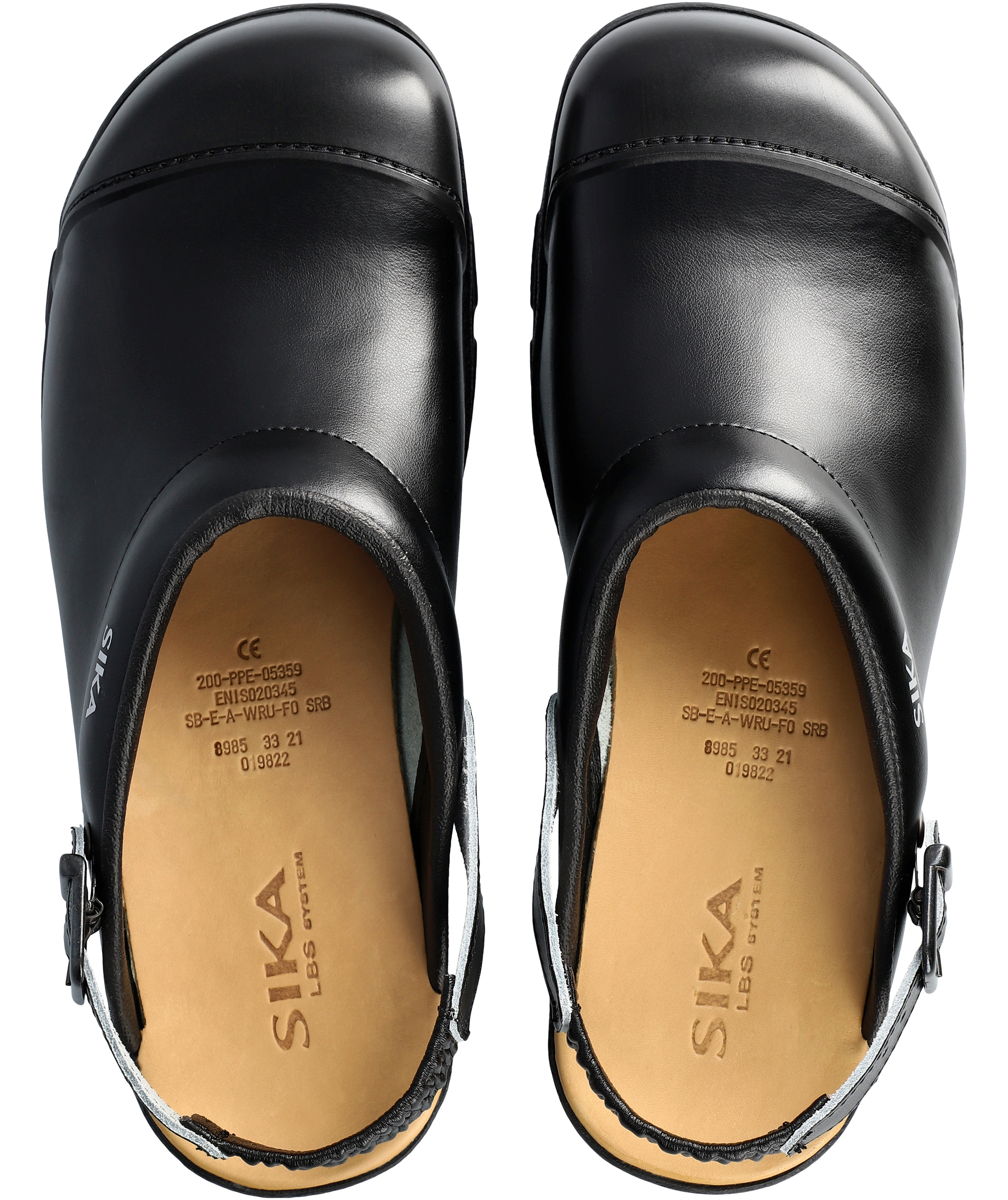 Sika Flex LBS safety clogs with heel strap SB, Black, large image number 3