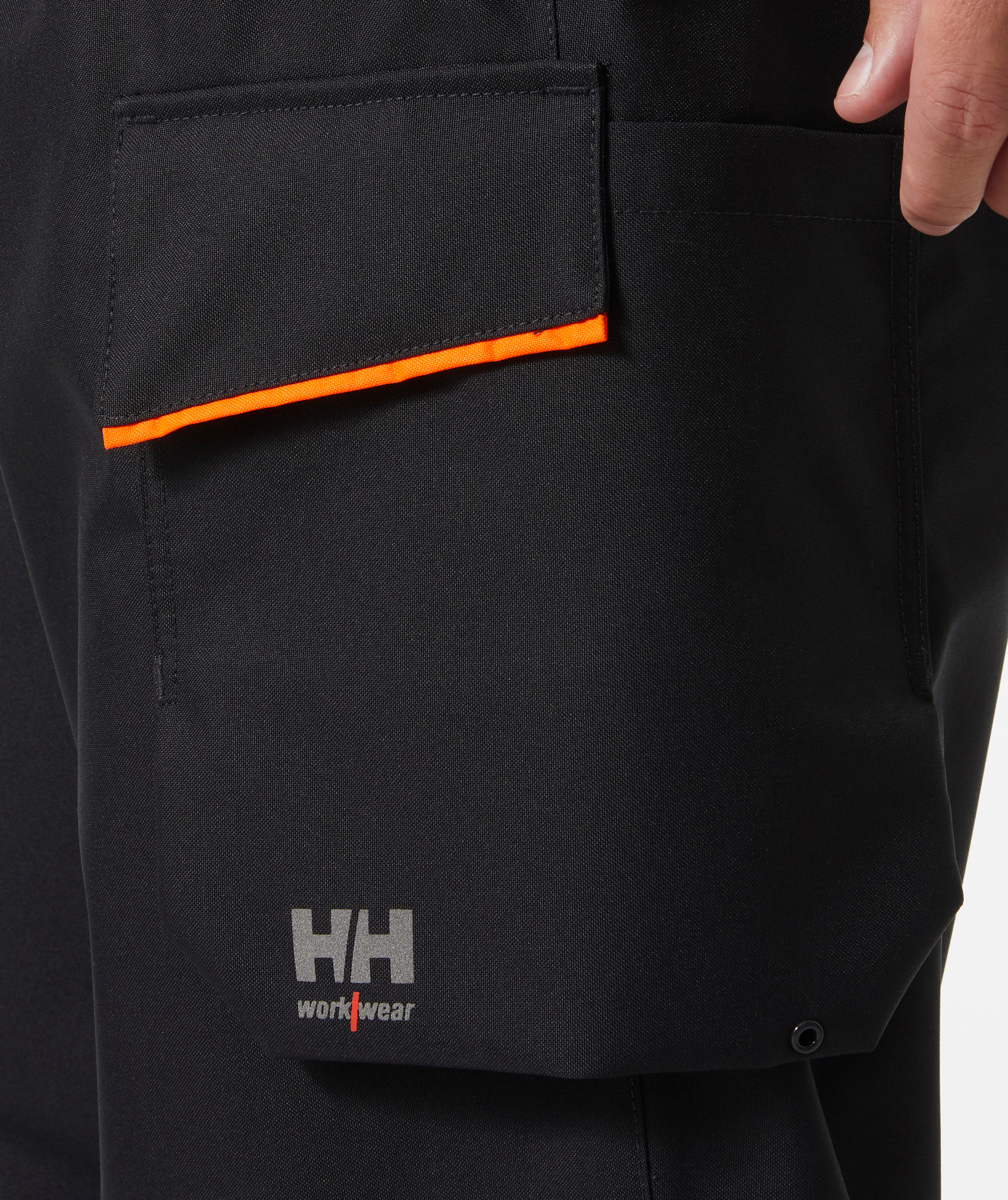 Helly Hansen UC-ME skalbukser, Hi-vis Orange/Ebony, large image number 4