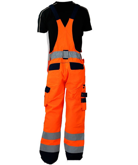 Ocean Thor bib and brace, Orange/Marine, large image number 1
