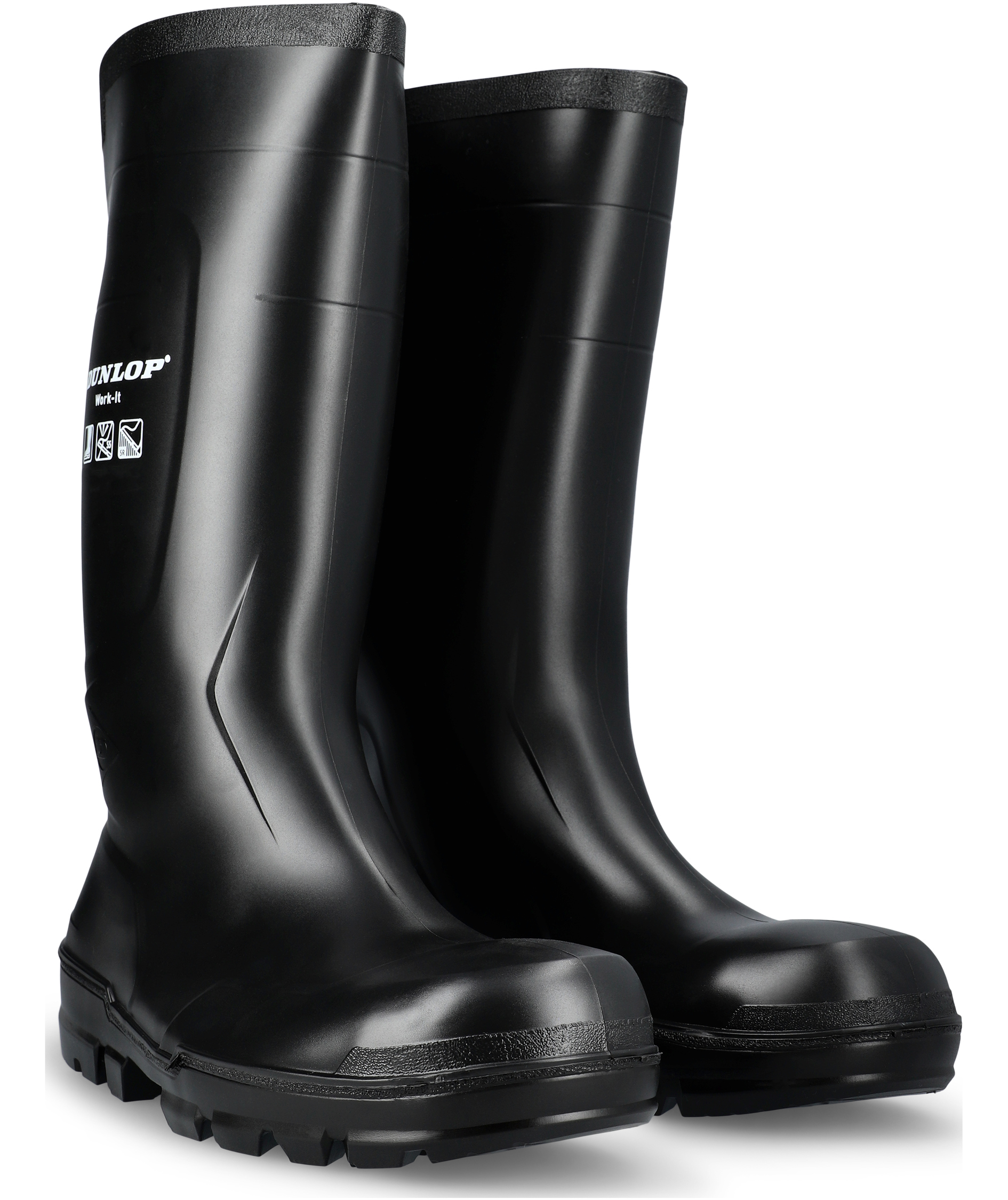 Dunlop Work-IT sikkerhedsgummist&oslash;vler S5, Sort, large image number 3