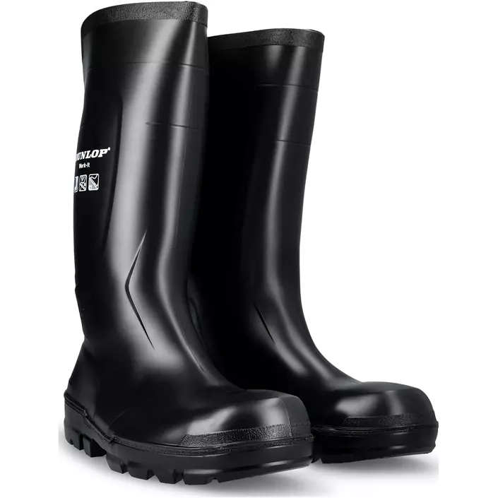 Dunlop Work-IT skyddsgummistövlar  S5, Svart, large image number 3