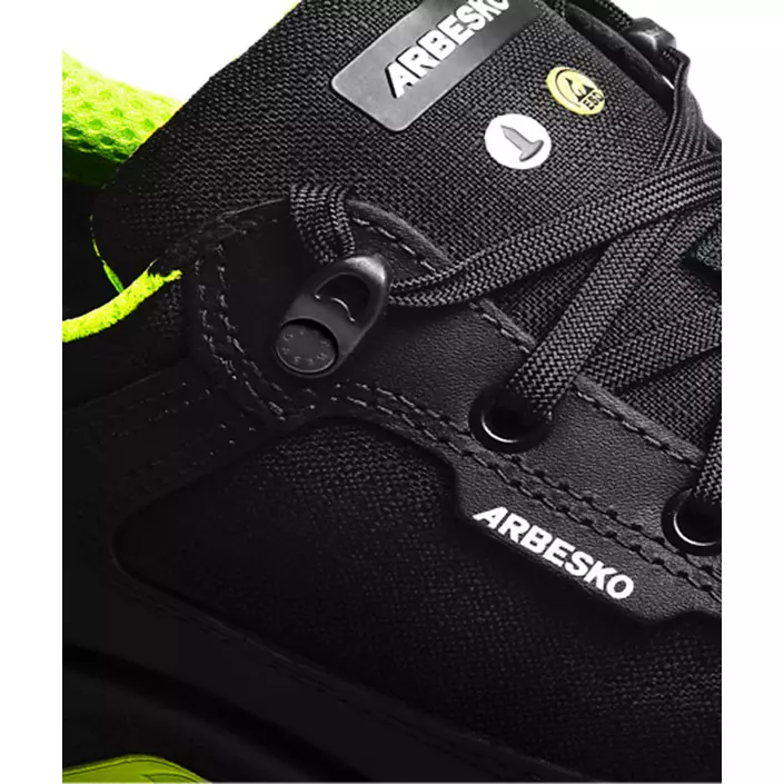 Arbesko 943 safety shoes S3, Black/Lime, large image number 2