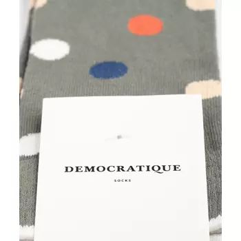 Democratique Originals DotCom strømper, Grå/Multi