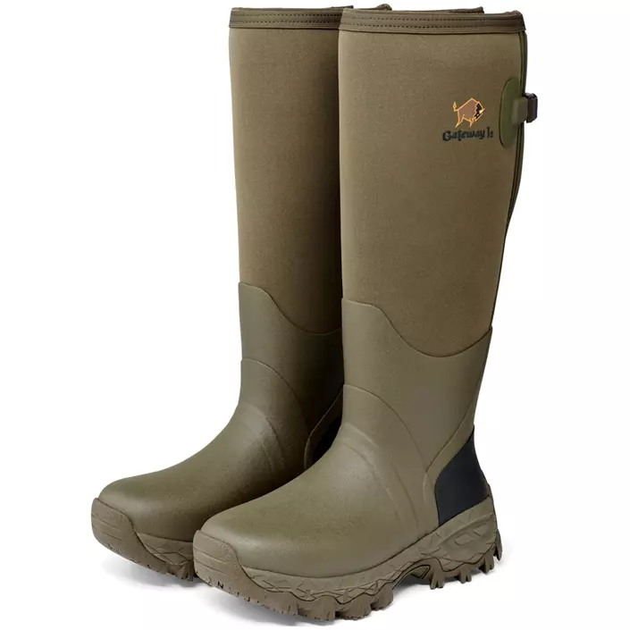 Gateway1 Woodwalker Lady 17" 4mm gummistøvler, Walnut, large image number 2