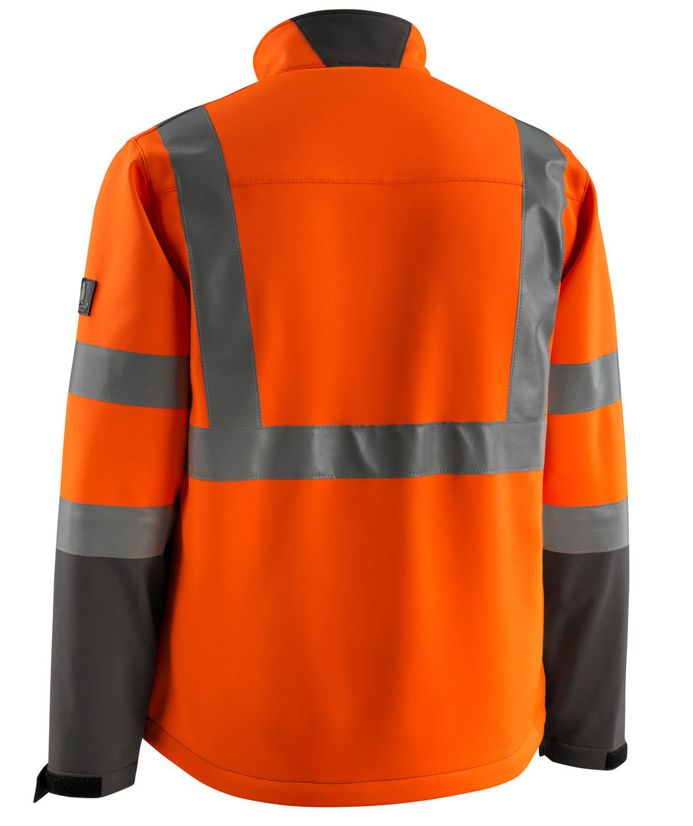 Mascot Safe Light Kiama softshell jacket, Hi-vis Orange/Dark anthracite, large image number 2