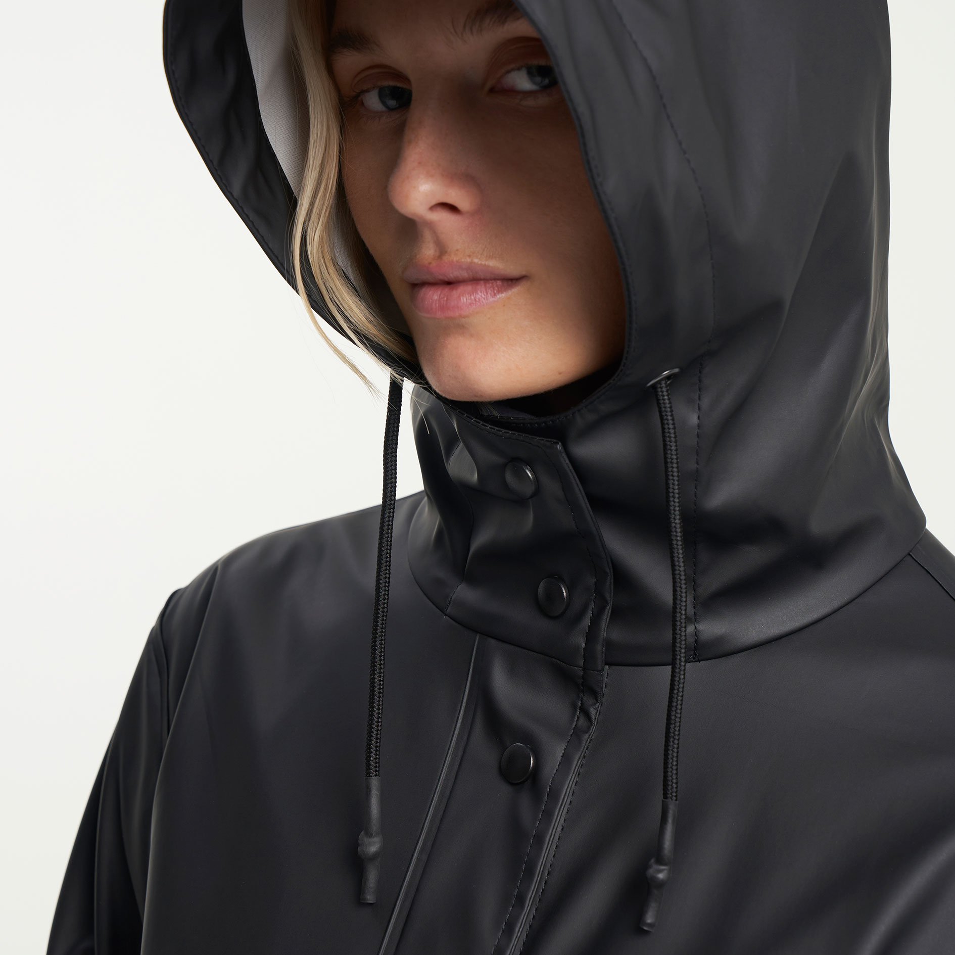 Tenson Apelviken women's rain jacket, Black, large image number 5