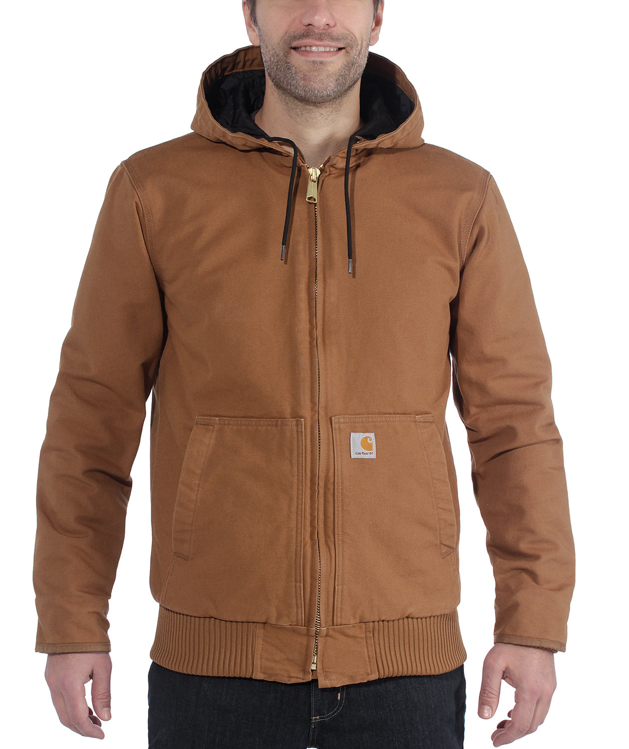 Carhartt Duck Active vattert arbeidsjakke, Carhartt Brown, large image number 3