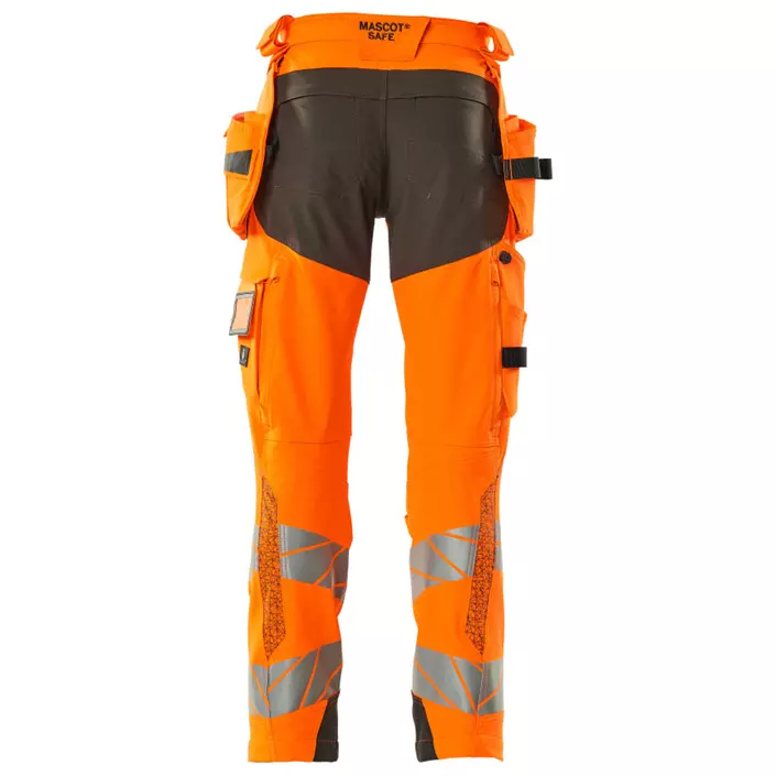 Mascot Accelerate Safe hantverksbyxa Full stretch, Varsel Orange/Mørk antracit, large image number 1