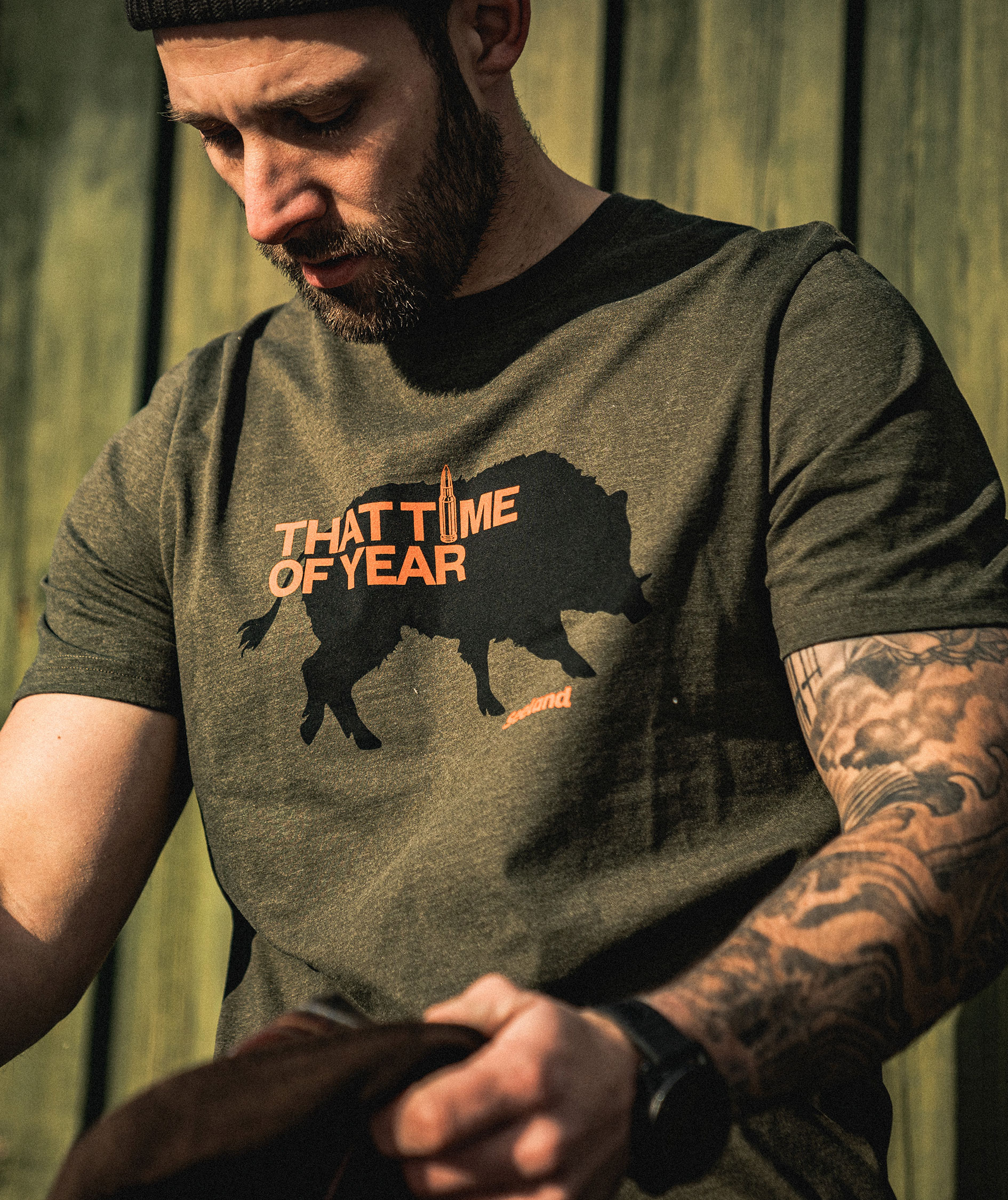 Seeland That Time T-shirt, Pine Green Melange, large image number 8