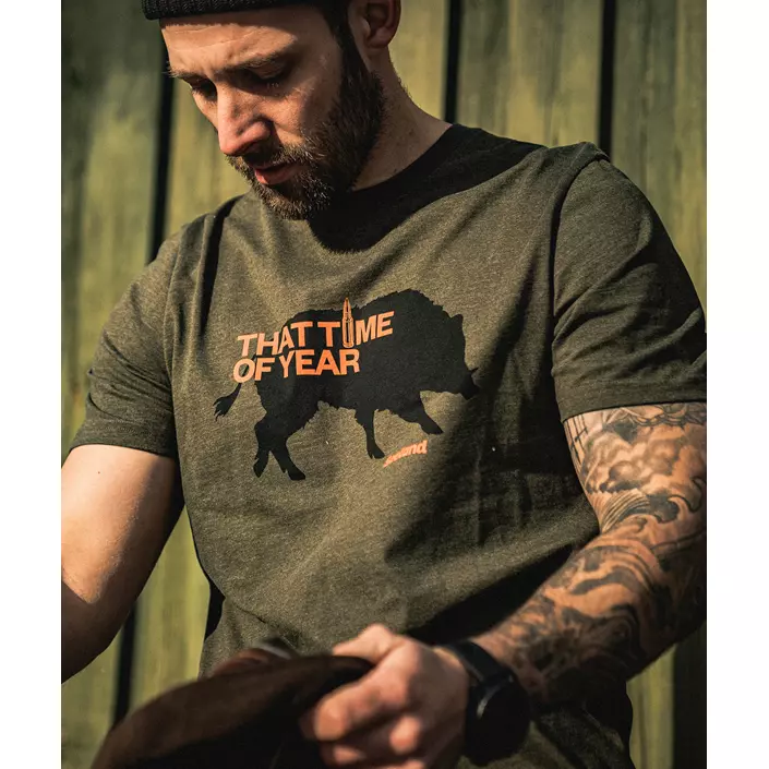 Seeland That Time T-shirt, Pine Green Melange, large image number 8