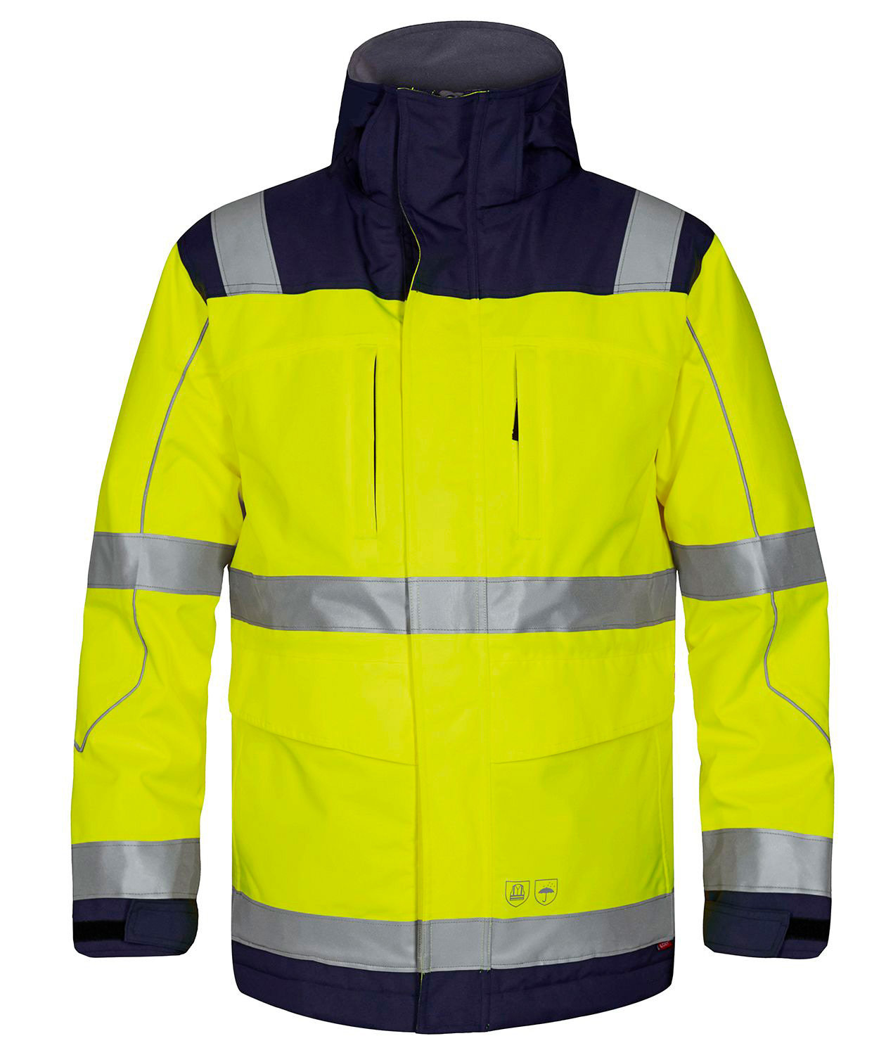 Engel parkas, Hi-vis gul/marinebl&aring;, large image number 0