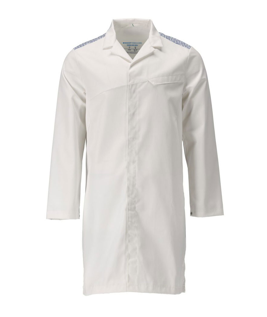 Mascot Food & Care HACCP-godkendt kittel, Hvid/Azurbl&aring;, Hvid/Azurbl&aring;, swatch