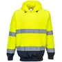 Portwest sweatshirt, Hi-Vis gul/marineblå