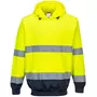 Portwest sweatshirt, Hi-Vis gul/marineblå