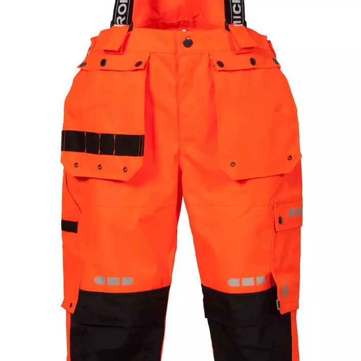 Lyngsoe craftsman rain trousers, Hi-Vis Orange/Black, large image number 1