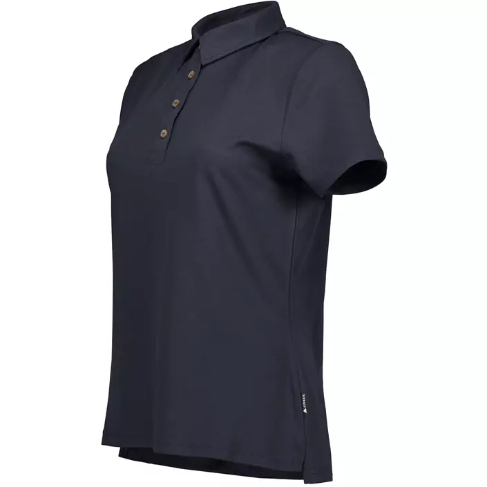 Pitch Stone Tech Wool dame polo T-shirt, Navy, large image number 2